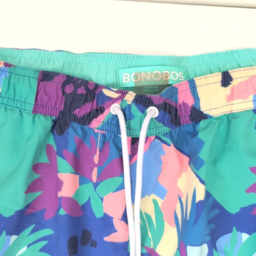 Bonobos Mens Abstract Tropical Swim Trunks 7